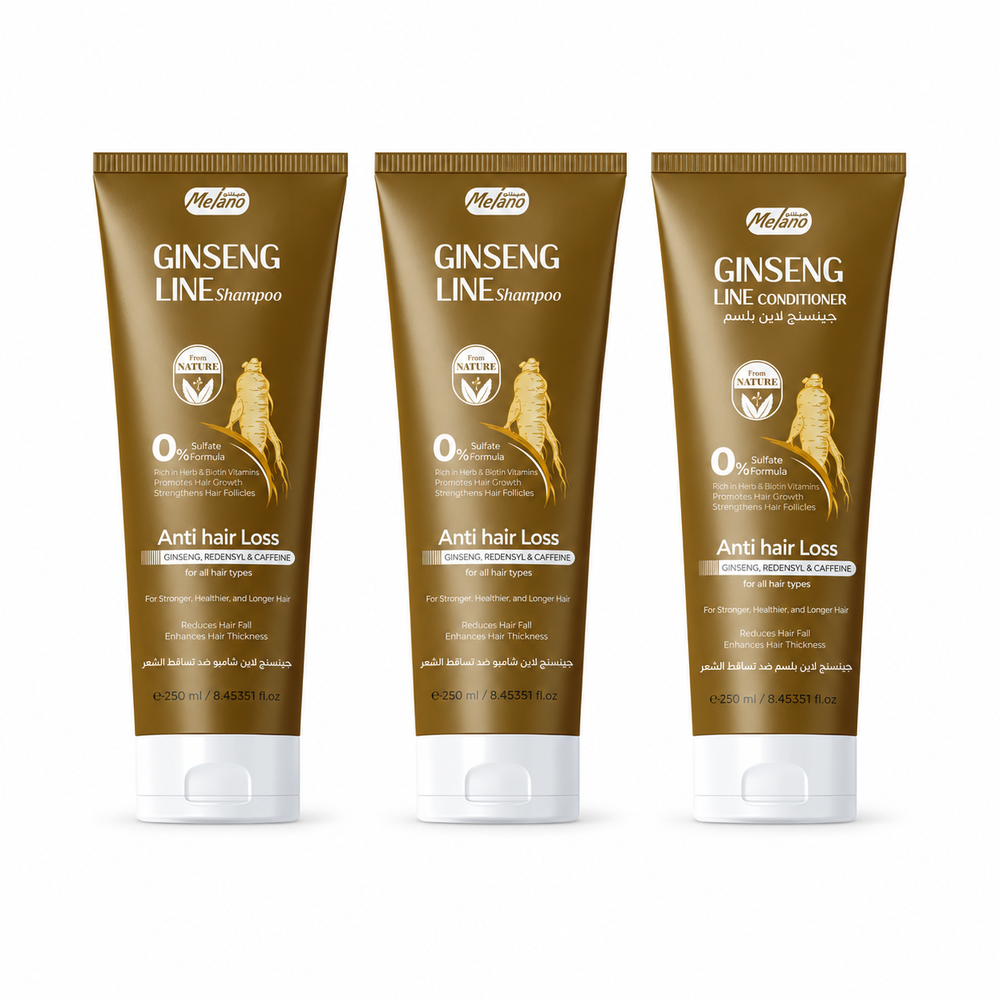 Ginseng Hair Care Bundle | 2 Shampoos + 1 Conditioner
