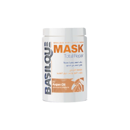 Basilque total repair hair conditioning mask with argan oil , coconut oil and almond oil, 1000 ml